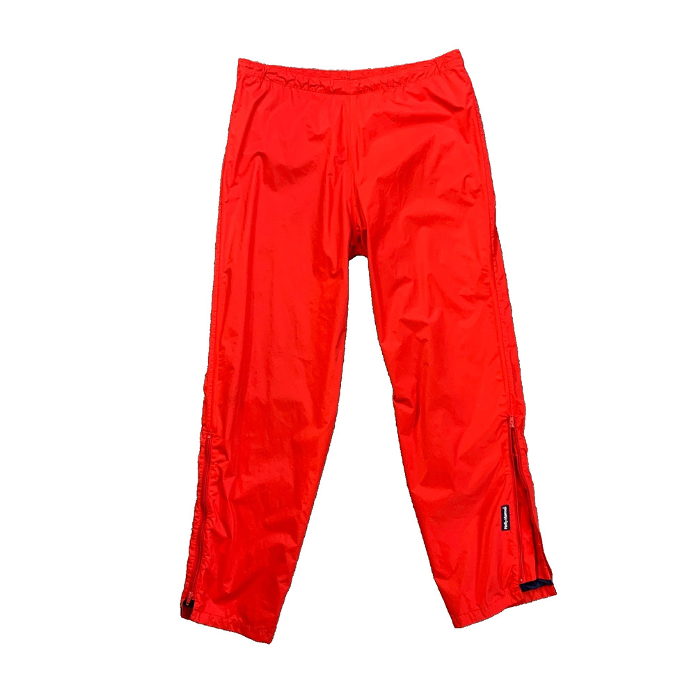 Helly Hansen Pants Mens S Small Red Helly-Tech G420 Double Lined Waterproof Rain